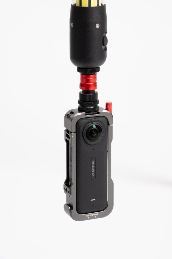 Close-up of the TREKK360 360-degree camera head