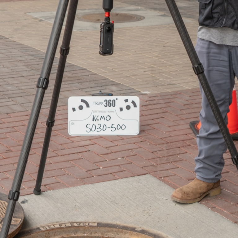TREKK360 reference board for structure identification and scale